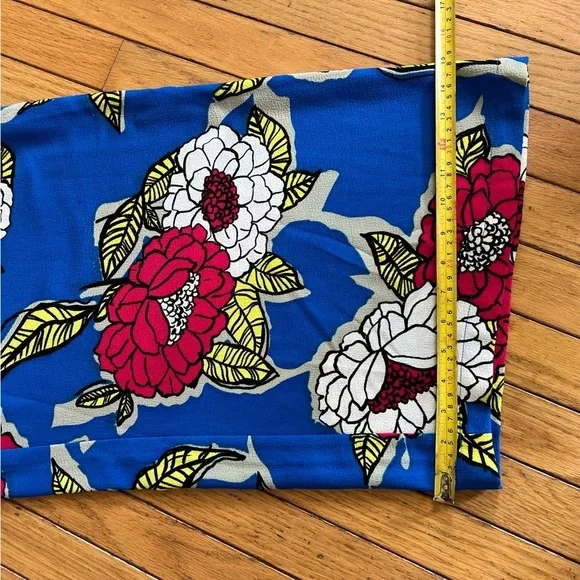 melissa mccarthy seven7 Wide Leg Trousers Pants 24w Floral Colorful Casual - Picture 7 of 7